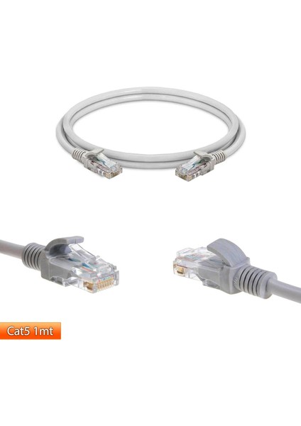 Cat5 Kablo Patch Network Ethernet Kablosu - 1m