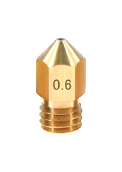 Sanec 3D Yazıcı Mk8 Extruder Nozzle 0.6mm 1.75MM