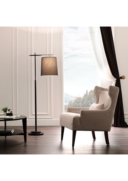 Sera Modern Tasarım Pirinç Detaylı Lambader (Füme Başlık) fiyatları