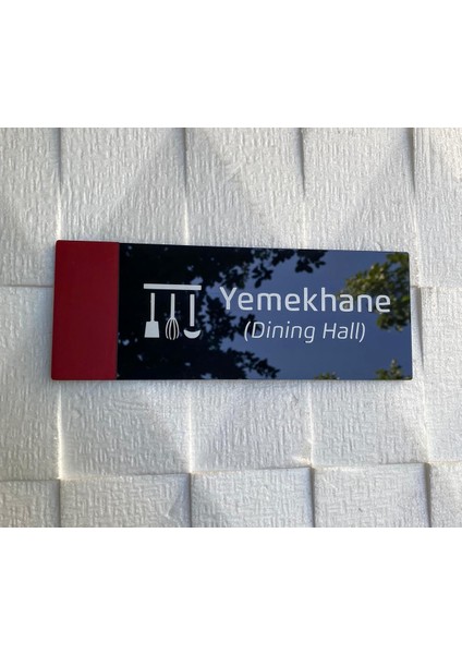 Red Line Serisi Yemekhane Yönlendirme Tabelası 24 x 9 cm fiyatları