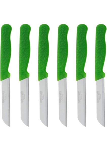 Meyve Sebze Bıçağı 6 Adet (Tırtıklı 1.kalite)