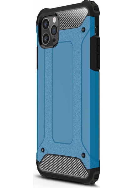 Apple iPhone 13 Pro Max Kılıf Rugged Armor Mavi