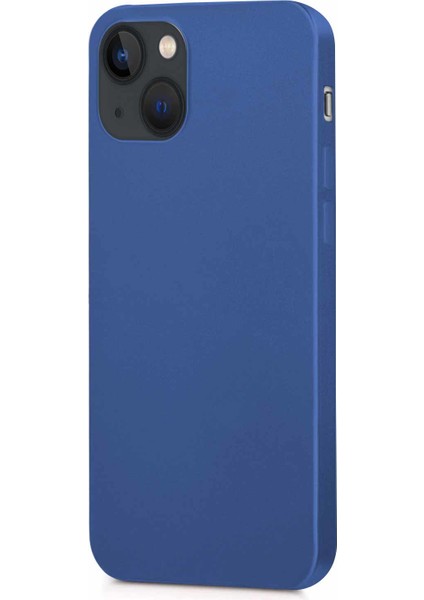 Matte Silicone Apple iPhone 13 Mini Kılıf Lacivert