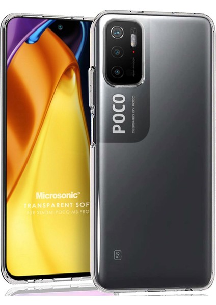 Xiaomi Poco M3 Pro Kılıf Transparent Soft Beyaz