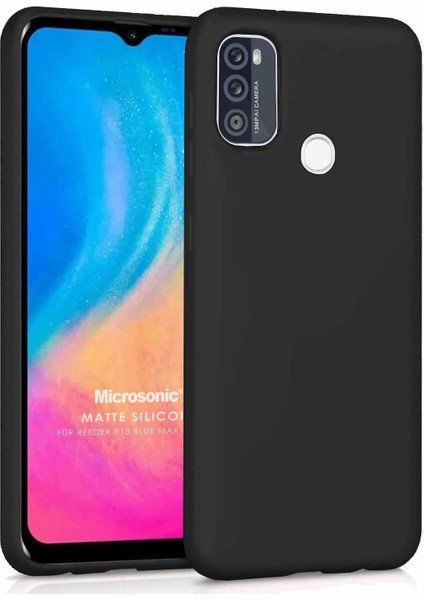 Matte Silicone Reeder P13 Blue Max 2021 Kılıf Siyah
