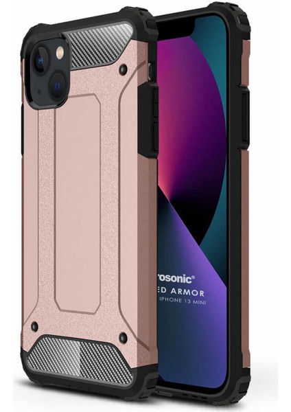 Apple iPhone 13 Mini Kılıf Rugged Armor Rose Gold