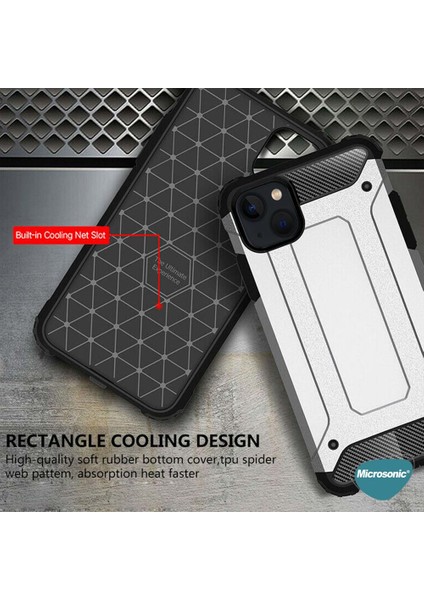 Apple iPhone 13 Mini Kılıf Rugged Armor Mavi