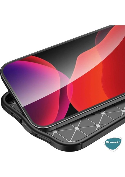 Apple iPhone 13 Kılıf Deri Dokulu Silikon Siyah indirimleri