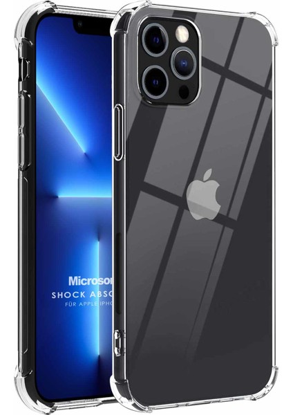 Apple iPhone 13 Pro Max Kılıf Shock Absorbing Şeffaf