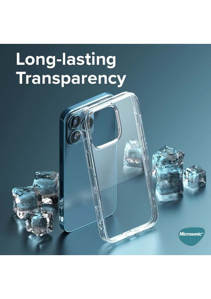 Apple iPhone 13 Pro Max Kılıf Transparent Soft Beyaz