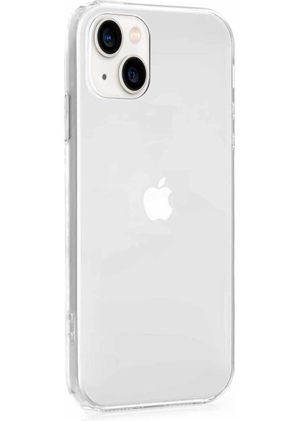 Apple iPhone 13 Mini Kılıf Transparent Soft Beyaz