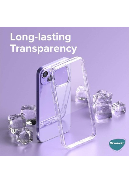 Apple iPhone 13 Mini Kılıf Transparent Soft Beyaz