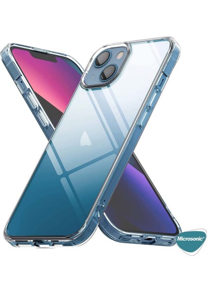 Apple iPhone 13 Mini Kılıf Transparent Soft Beyaz