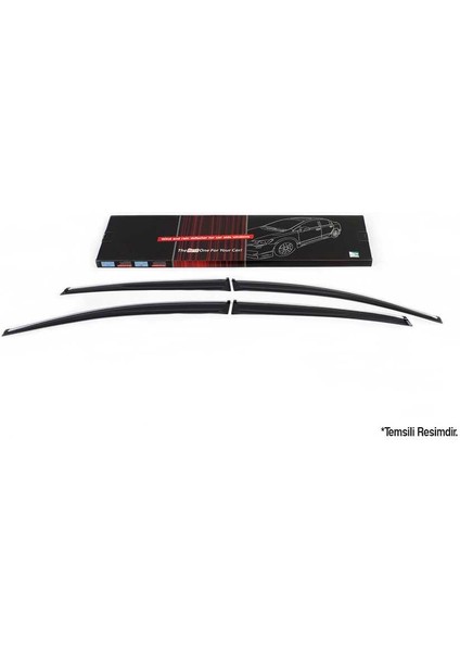 Ford Tourneo Courier Kromlu Cam Rüzgarlığı 4 Parça 2018 ve Sonrası