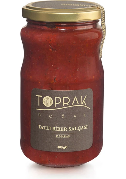 Toprak Doğal Tatlı Biber Salçası 400 G Kahramanmaraş