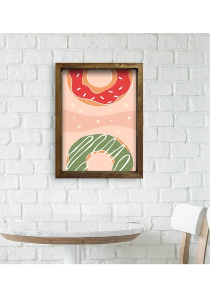 Gift Cafe & Bar & Restaurant Konseptli Doğal Masif Ahşap Çerçeveli Tablo 45X65CM-84 fiyatları