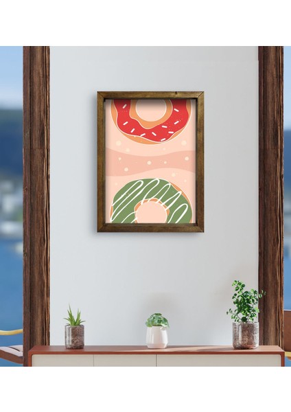 Gift Cafe & Bar & Restaurant Konseptli Doğal Masif Ahşap Çerçeveli Tablo 45X65CM-84 fırsatları