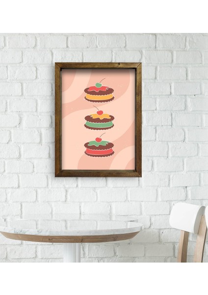 Gift Cafe & Bar & Restaurant Konseptli Doğal Masif Ahşap Çerçeveli Tablo 45X65CM-81 fiyatları