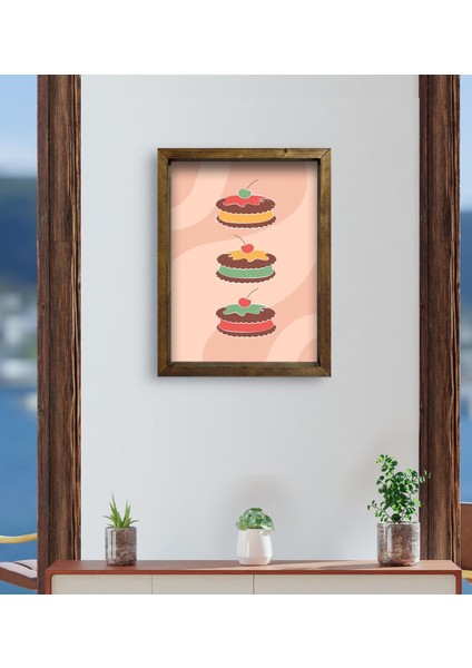 Gift Cafe & Bar & Restaurant Konseptli Doğal Masif Ahşap Çerçeveli Tablo 45X65CM-81 fırsatları