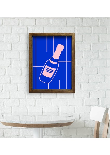 Gift Cafe & Bar & Restaurant Konseptli Doğal Masif Ahşap Çerçeveli Tablo 45X65CM-77 fiyatları