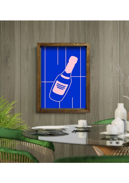 Gift Cafe & Bar & Restaurant Konseptli Doğal Masif Ahşap Çerçeveli Tablo 45X65CM-77 modelleri