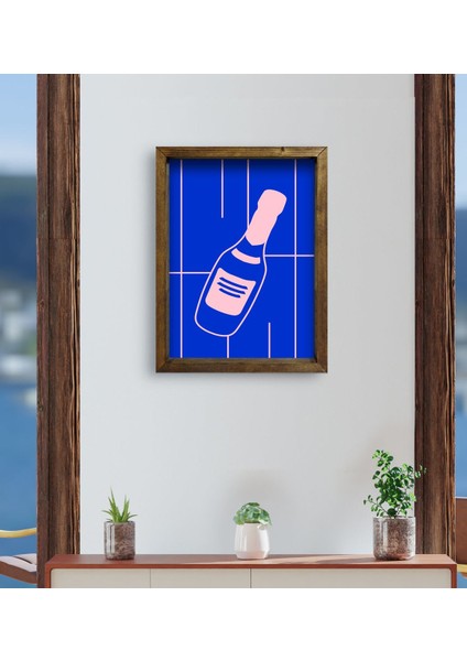 Gift Cafe & Bar & Restaurant Konseptli Doğal Masif Ahşap Çerçeveli Tablo 45X65CM-77 fırsatları