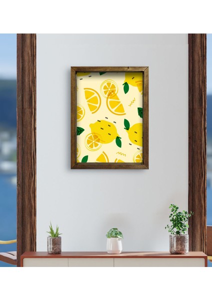 Gift Cafe & Bar & Restaurant Konseptli Doğal Masif Ahşap Çerçeveli Tablo 45X65CM-45 fırsatları