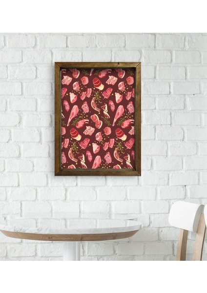 Gift Cafe & Bar & Restaurant Konseptli Doğal Masif Ahşap Çerçeveli Tablo 45X65CM-41 fiyatları