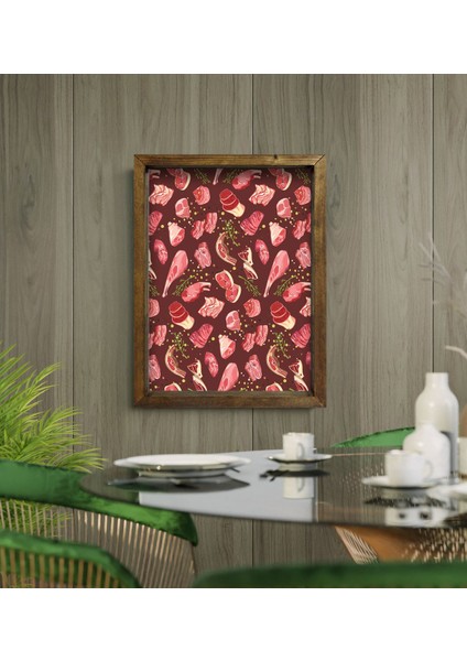 Gift Cafe & Bar & Restaurant Konseptli Doğal Masif Ahşap Çerçeveli Tablo 45X65CM-41 modelleri