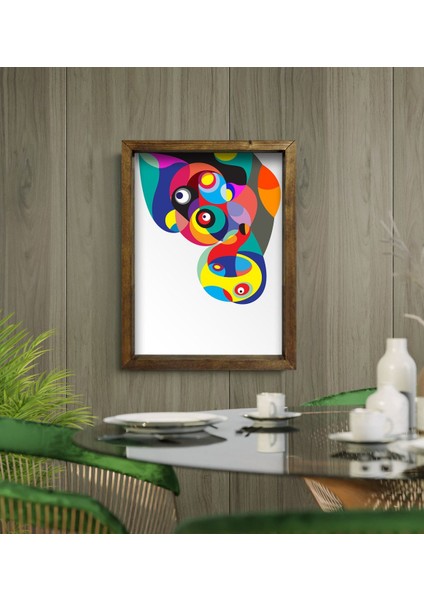 Gift Cafe & Bar & Restaurant Konseptli Doğal Masif Ahşap Çerçeveli Tablo 45X65CM-20 modelleri