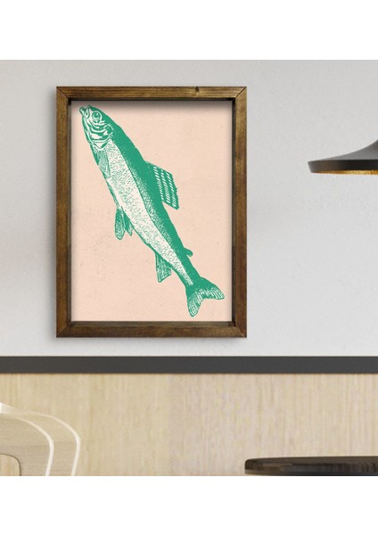 Gift Cafe & Bar & Restaurant Konseptli Doğal Masif Ahşap Çerçeveli Tablo-94 fiyatları