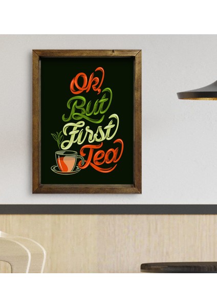 Gift Cafe & Bar & Restaurant Konseptli Doğal Masif Ahşap Çerçeveli Tablo-89 fiyatları