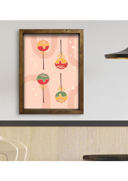 Gift Cafe & Bar & Restaurant Konseptli Doğal Masif Ahşap Çerçeveli Tablo-86 fiyatları