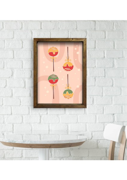 Gift Cafe & Bar & Restaurant Konseptli Doğal Masif Ahşap Çerçeveli Tablo-86 modelleri