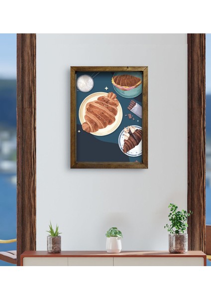 Gift Cafe & Bar & Restaurant Konseptli Doğal Masif Ahşap Çerçeveli Tablo-74 fırsatları