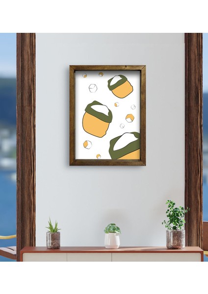 Gift Cafe & Bar & Restaurant Konseptli Doğal Masif Ahşap Çerçeveli Tablo 45X65CM-64 fırsatları