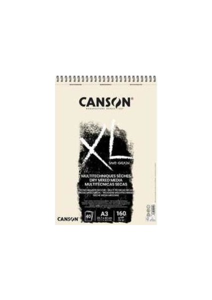 Xl Dry Mix Media Naturel Sand Paper Spiralli Defter 40 Yaprak 160G 29,7X42,0