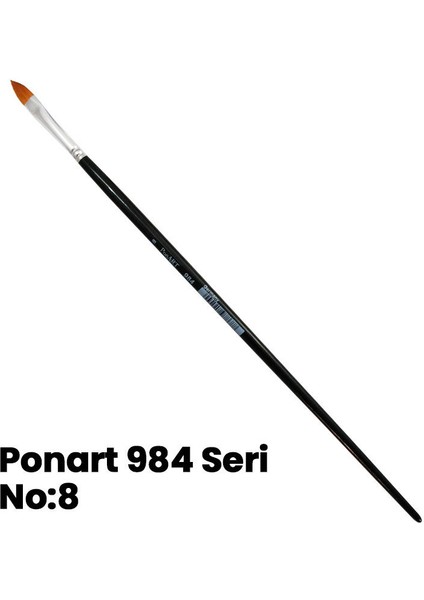 984 Seri Kedi Dili Fırça No 8