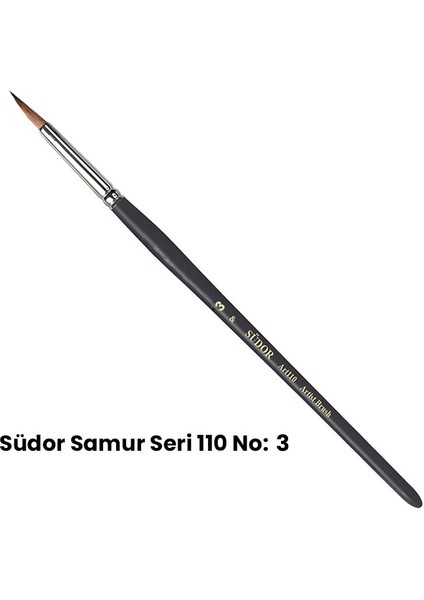 110 Seri Yuvarlak Uçlu Fırça No 3