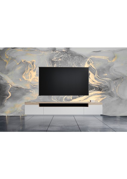 Umut Gergi Tavan 3 Boyutlu Mermer Duvar Kağıdı Tek Parça 318 x 280 cm TDK1295