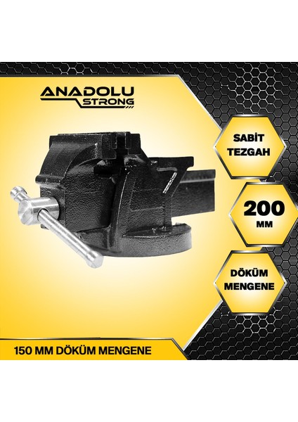 Büyük Boy 200MM 8" Dövme Çelik Sabit Tezgah Masa Mengenesi fiyatları