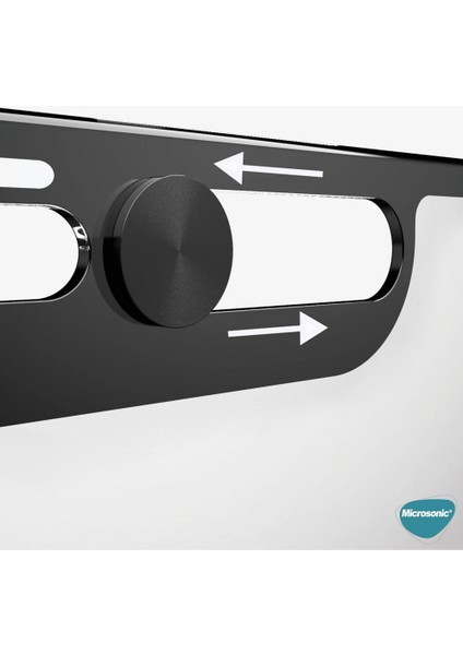 Apple iPhone 11 Pro Max Secret Camslider Glass Cam Ekran Koruyucu Siyah