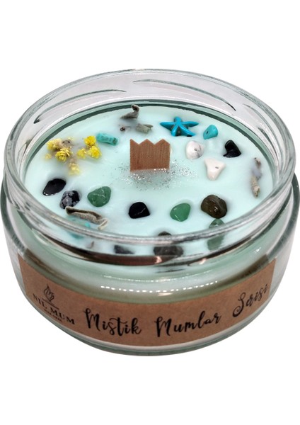 Aromaterapi Ruhsal Huzur Spiritüel Soya Mumu Doğal Taşlı 240 gr