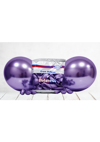 Balon Krom Parlak 12 Inc Violet Mor 50'li fiyatları