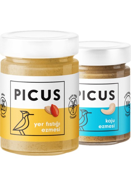 Fıstık Ezmesi 300 gr + Kaju Ezmesi 195 gr