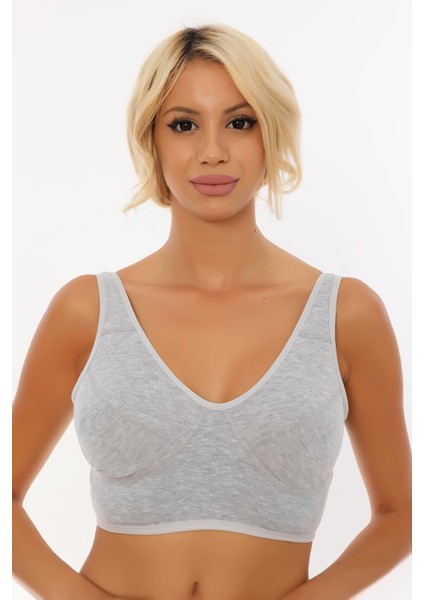 Pamuklu Ribana Anne Yarım Atlet Sütyen 6020