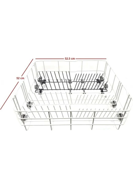6251EL    Bulaşık Makinesi  Alt Sepeti  Katlanır Model Beyaz Renk Orjiinal Ürün Kırılmaz Teker Sepet