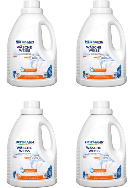 Sıvı Deterjanlar İçin Beyazlatıcı Katkı Ekstra Beyazlık Sıvı 500 ml X 4 Adet