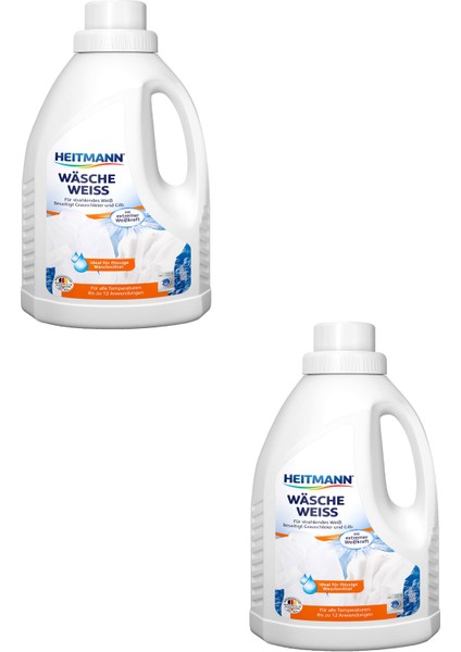 Sıvı Deterjanlar İçin Beyazlatıcı Katkı Ekstra Beyazlık Sıvı 500 ml x 2 Adet