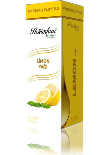 Limon Yağı, Bitkisel Yağ, Organik Yağ, 20 ml